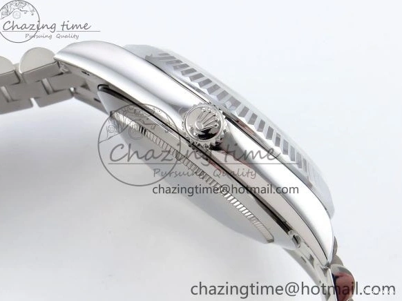 Stick Steel SS 40 Dial (Gain V3 Light JDF Weight) President Green DayDate on VR3255 904L Bracelet 0401